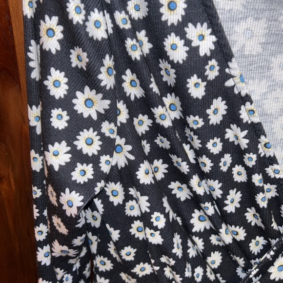 Long Sleeve Mock Wrap Dress - Picture 2 of 4